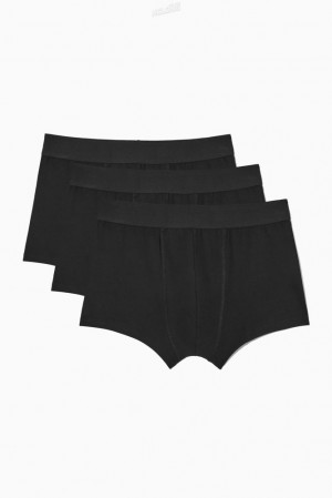 COS 3-Pack Jersey Boxer Briefs Men's Underwear Black | SH51-V9II