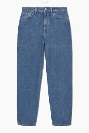 COS Arch Jeans - Tapered Women's Jeans Medium Blue | ZK92-U9BR