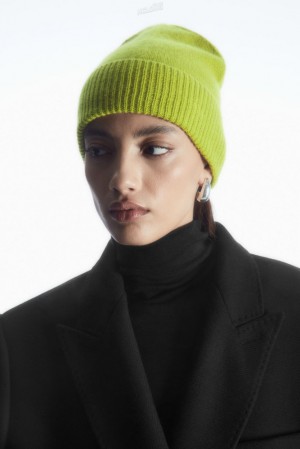 COS Pure Cashmere Beanie Women's Hats Black | AZ44-S0GR