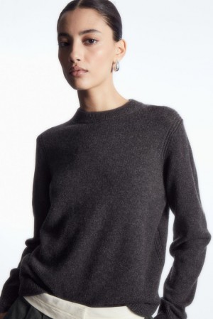 COS Pure Cashmere Jumper Women's Knitwear & Cardigans Black | GF79-J4FK