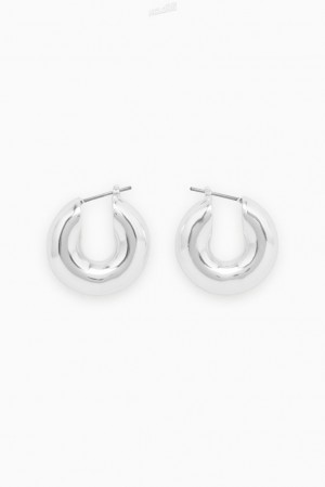 COS Small Chunky Hoop Earrings Women's Jewelry & Jewellery Gold | XG46-L1QX