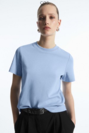 COS The Clean Cut T-Shirt Women's T-shirts White | WL06-U0CI