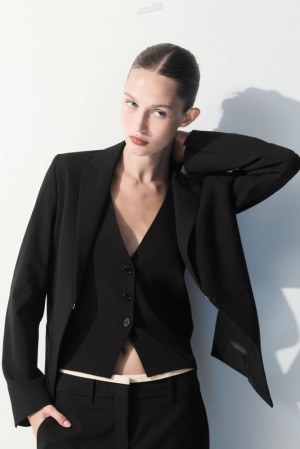 COS The Deconstructed Blazer Women's Blazers & Tailoring Black | WS37-P0FY