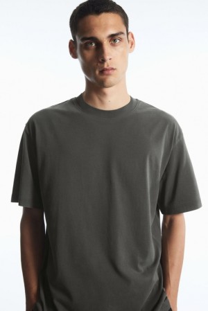 COS The Super Slouch T-Shirt Men's T-shirts White | BJ07-N8TH