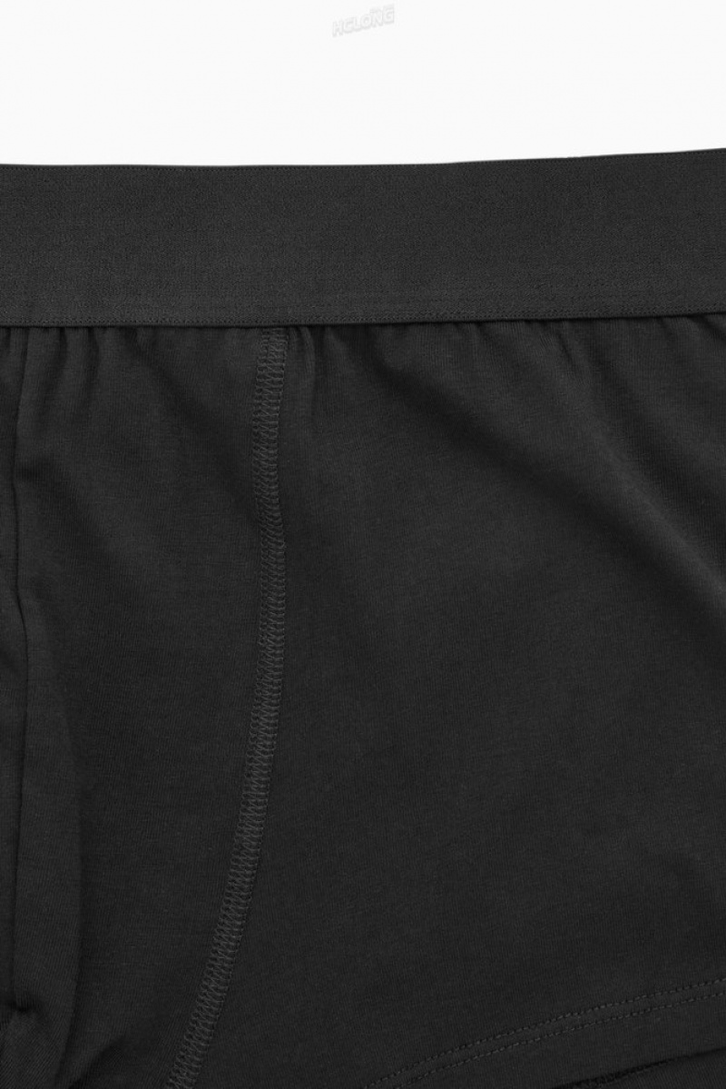 COS 3-Pack Jersey Boxer Briefs Men's Underwear Black | SH51-V9II