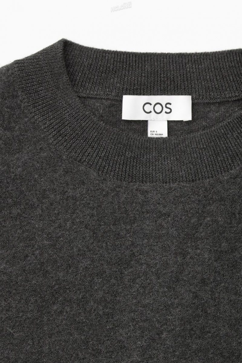 COS Boiled Merino Wool Jumper Women's Tops Black | ZL12-X9TO