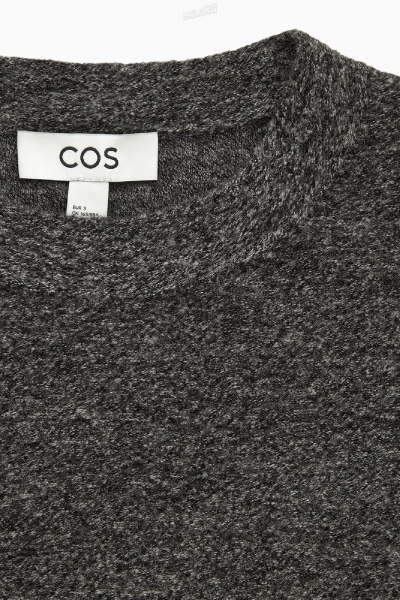 COS Boiled Merino Wool Sweater Women's Tops Black | CB04-B6WF