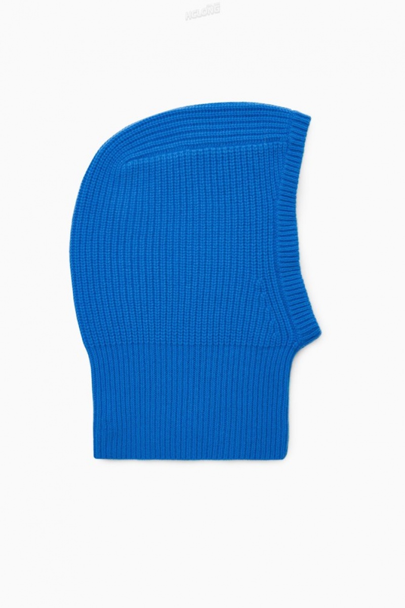 COS Cashmere Balaclava Men's Hats Charcoal / Melange | VL97-Y4DB