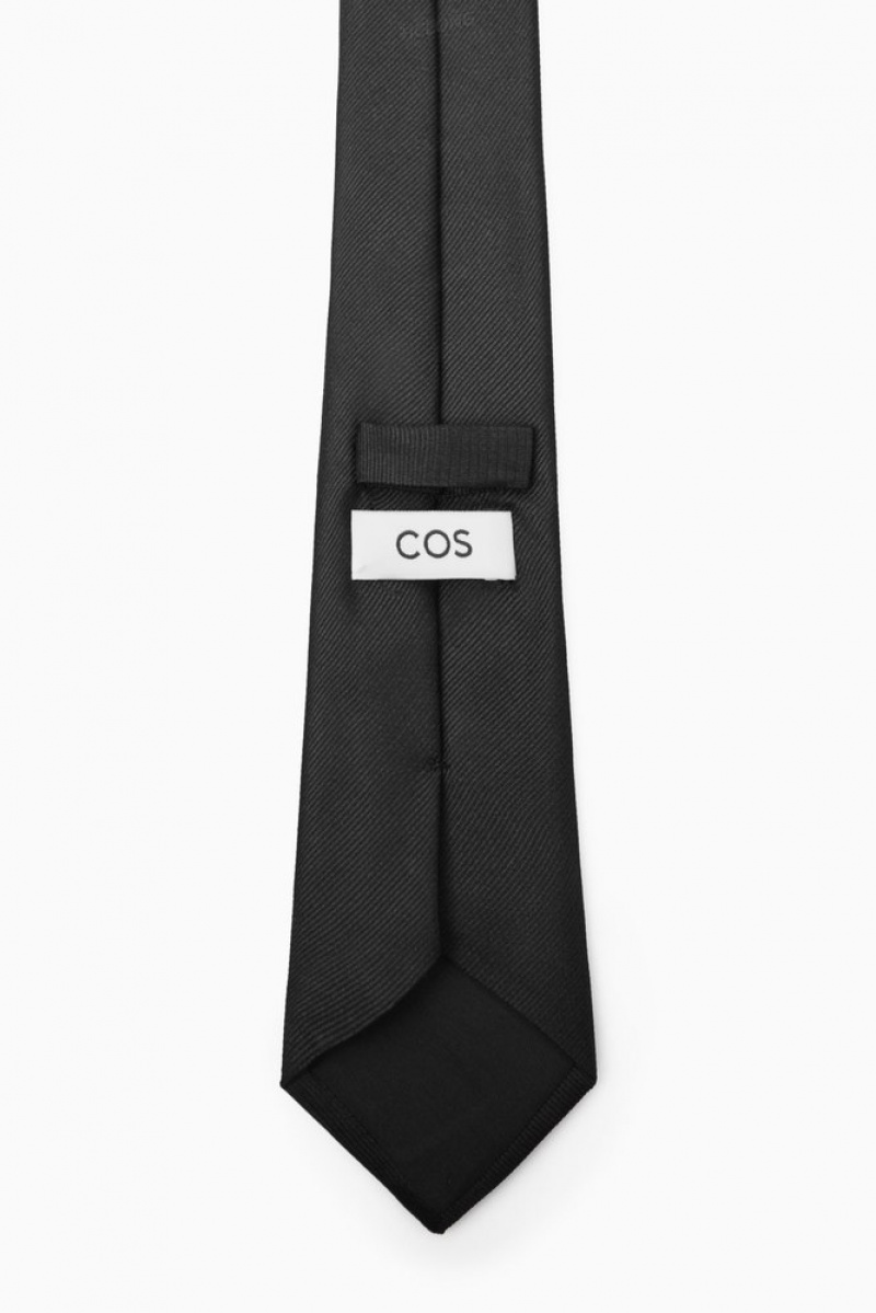 COS Classic Tie Men's Ties Grey | XF69-O5VG