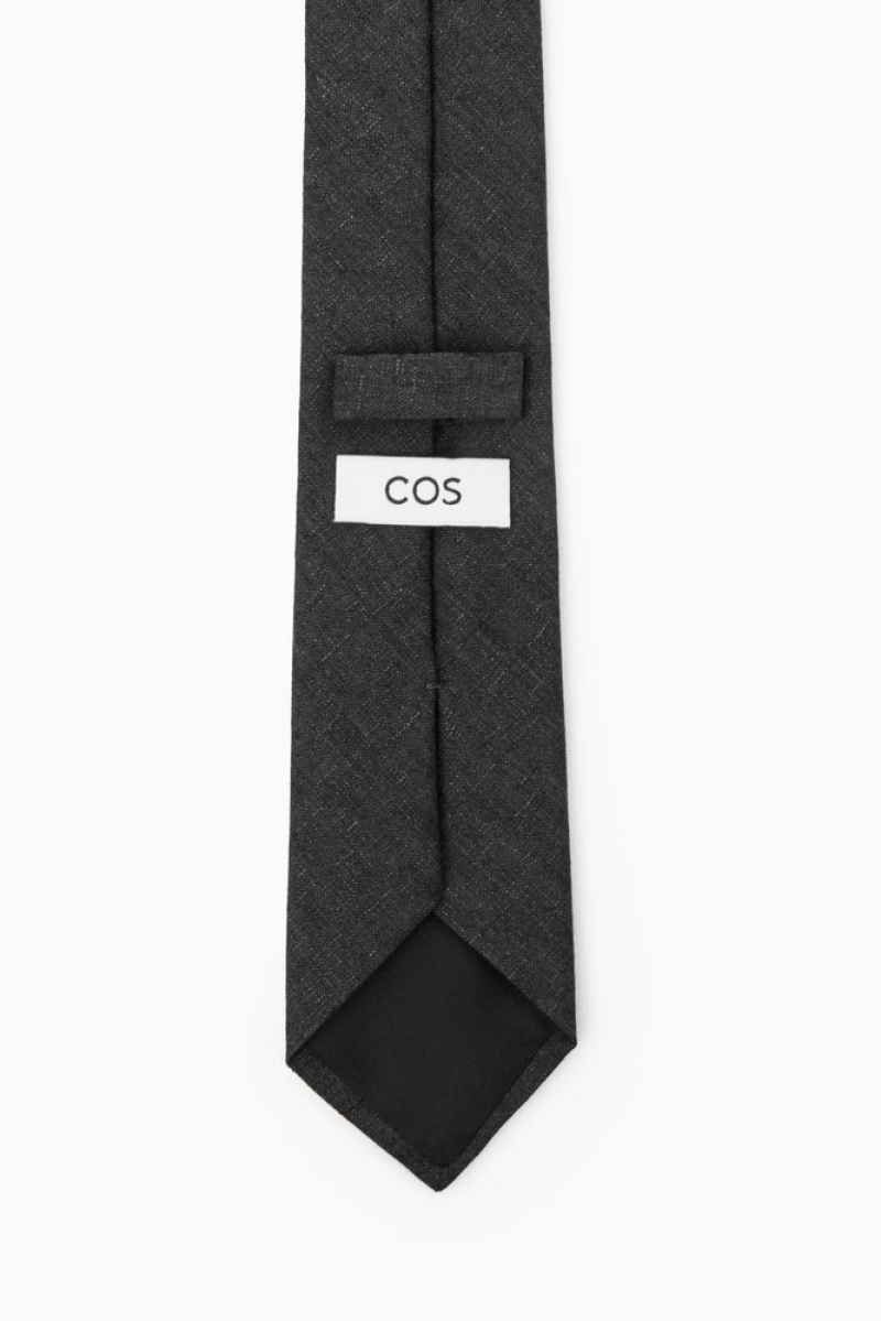 COS Classic Tie Men's Ties Navy | AR17-Q5DX