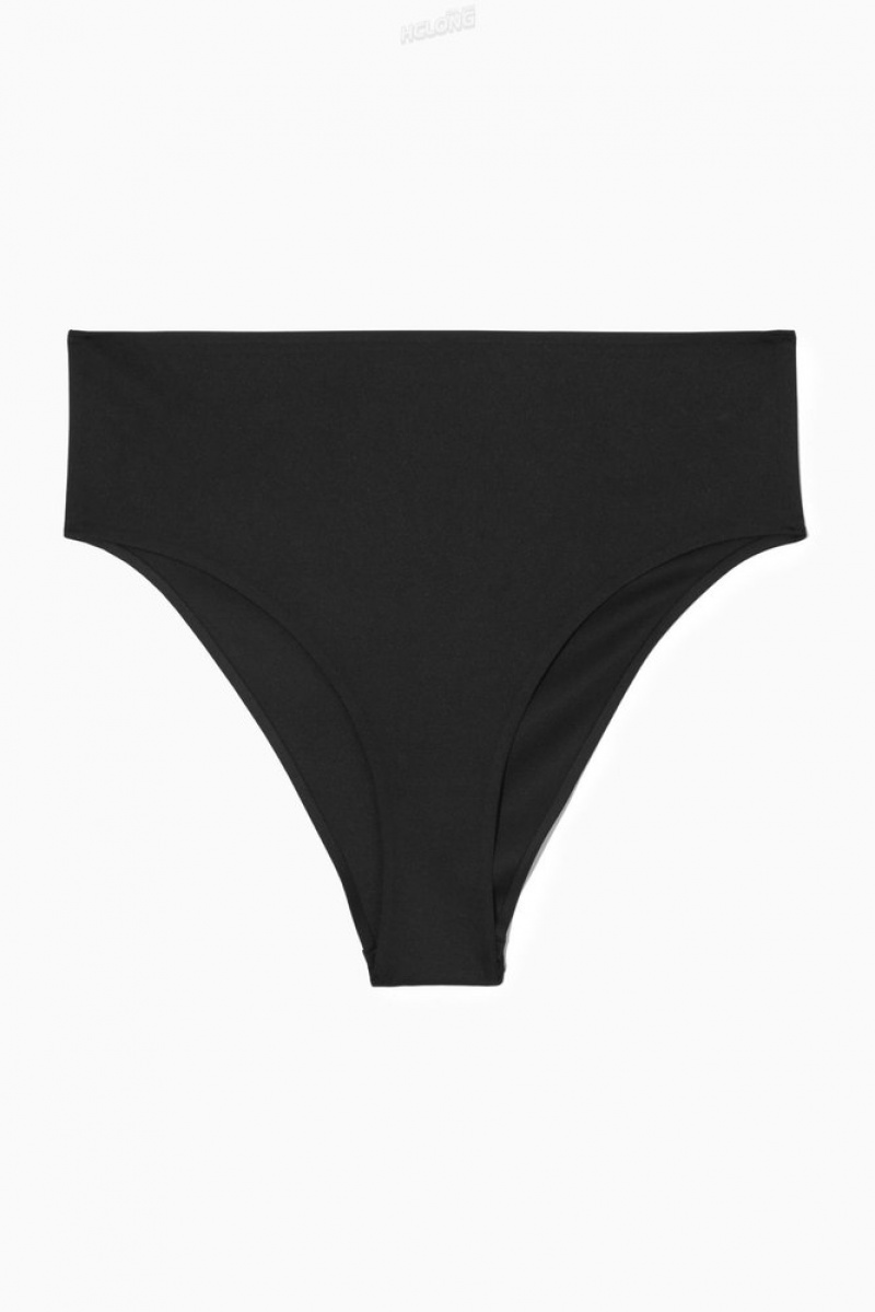 COS High-Waisted Bikini Briefs Women's Swimwear Black | JO08-Q8LS