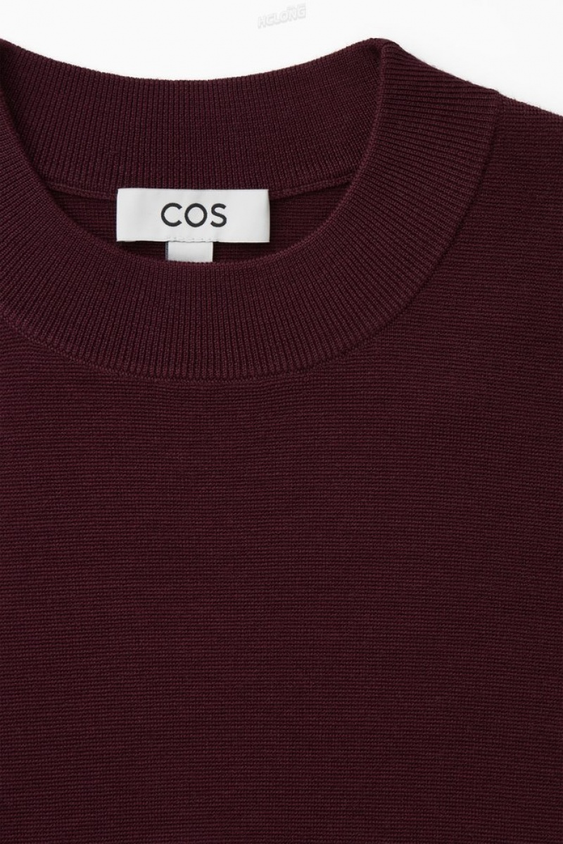 COS Milano-Knit Sweater Women's Sweaters & Cardigans Black | EE15-C4RQ