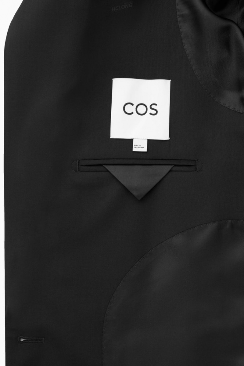 COS Oversized Single-Breasted Blazer Women's Blazers & Tailoring Black | HX26-H8IP