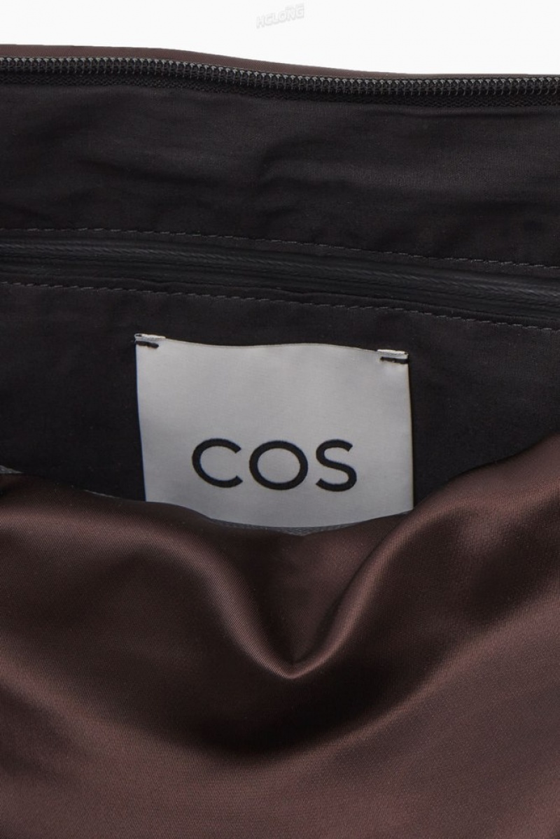 COS Padded Crossbody - Nylon Women's Bags Black | OK94-O0BD