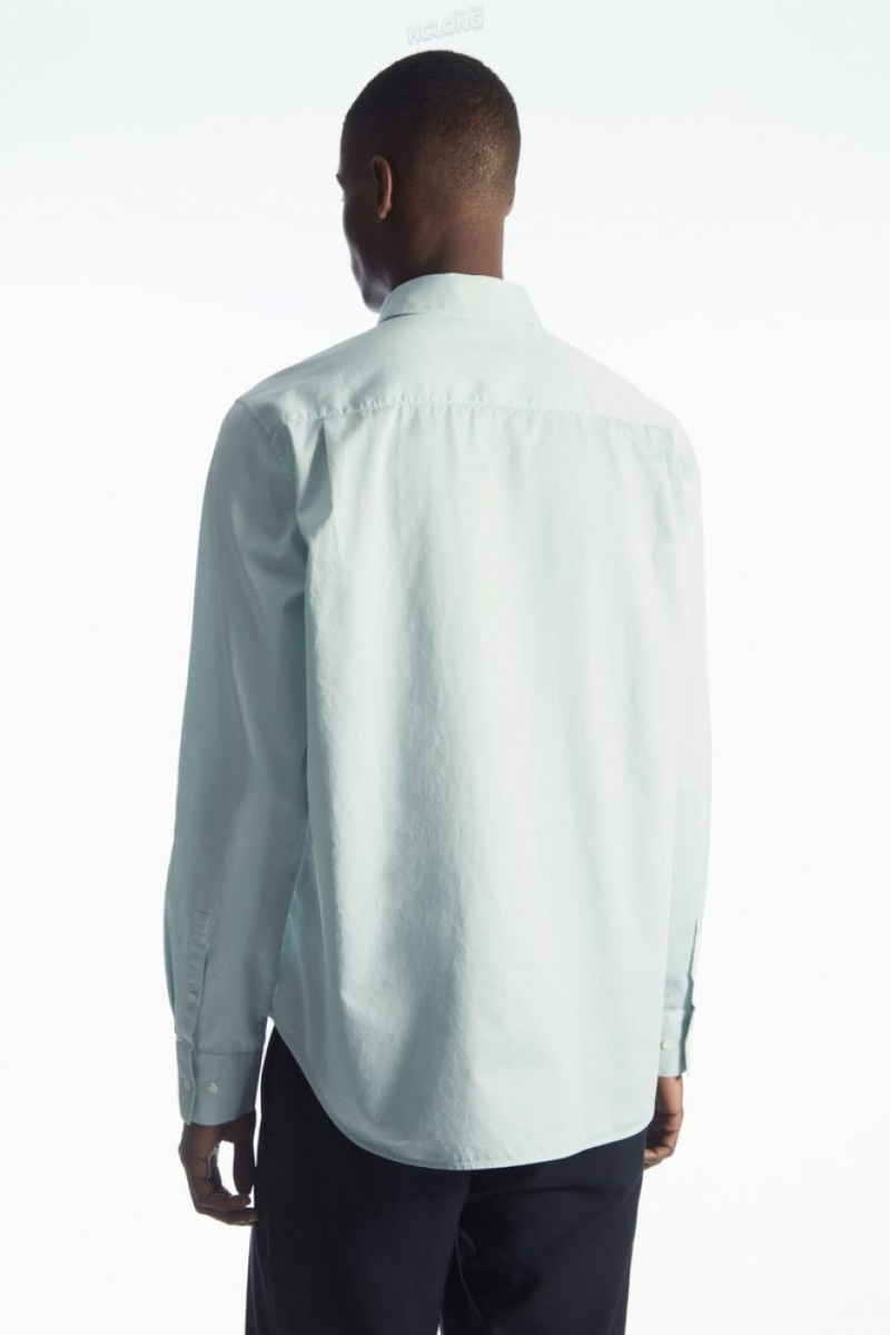 COS Patch-Pocket Shirt - Regular Men's Shirts White | BD10-G4LD