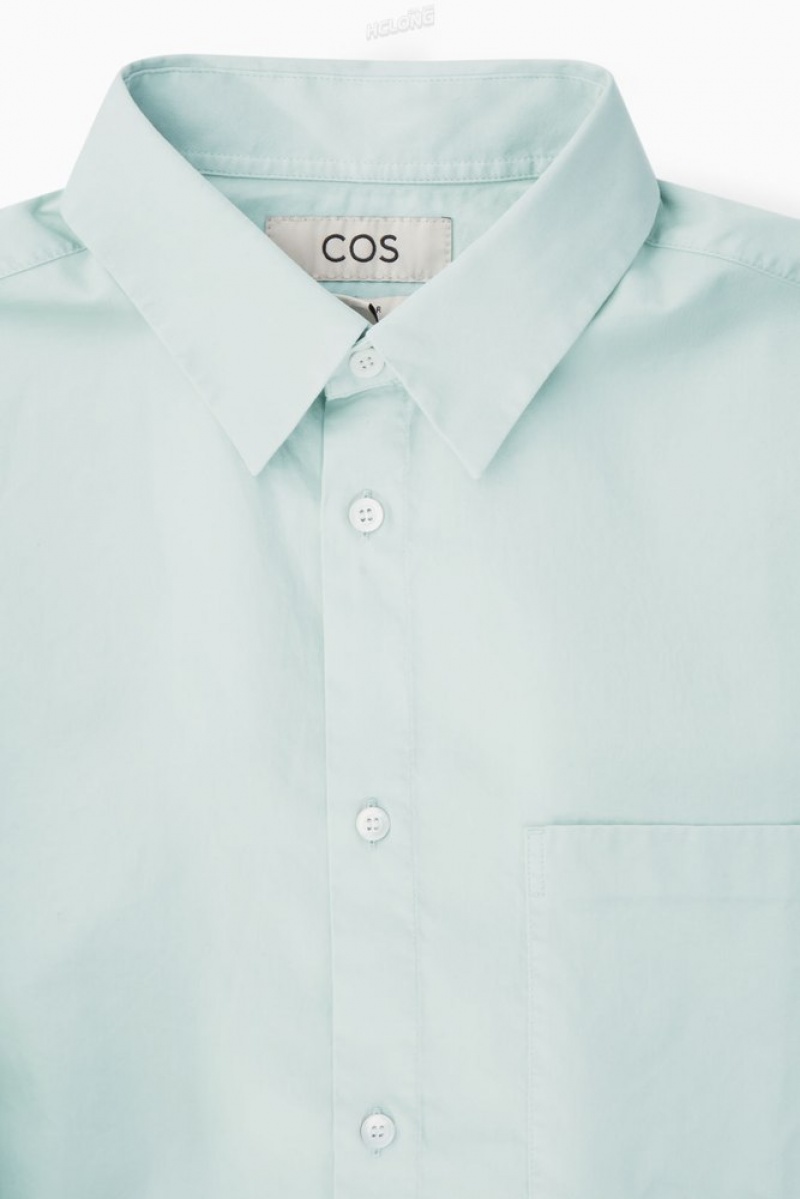 COS Patch-Pocket Shirt - Regular Men's Shirts White | BD10-G4LD