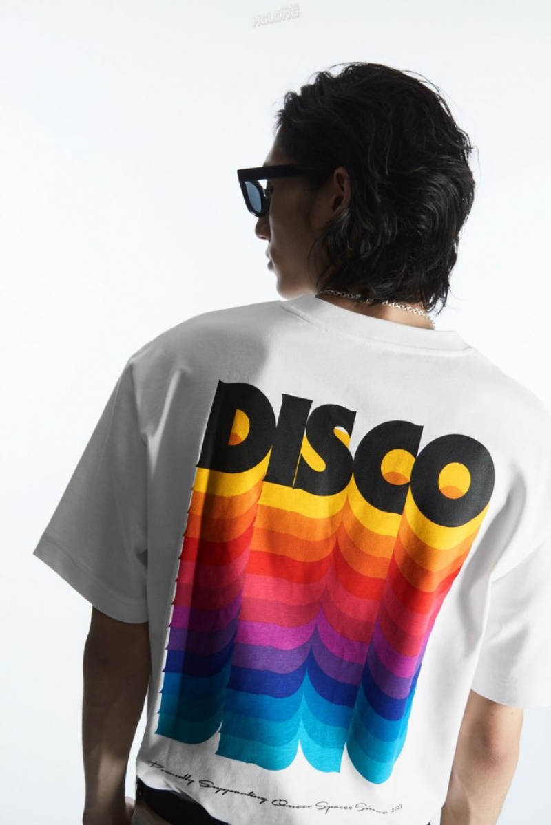 COS Pride 2023 T-Shirt Women's T-shirts White / Printed | AW21-L6KX