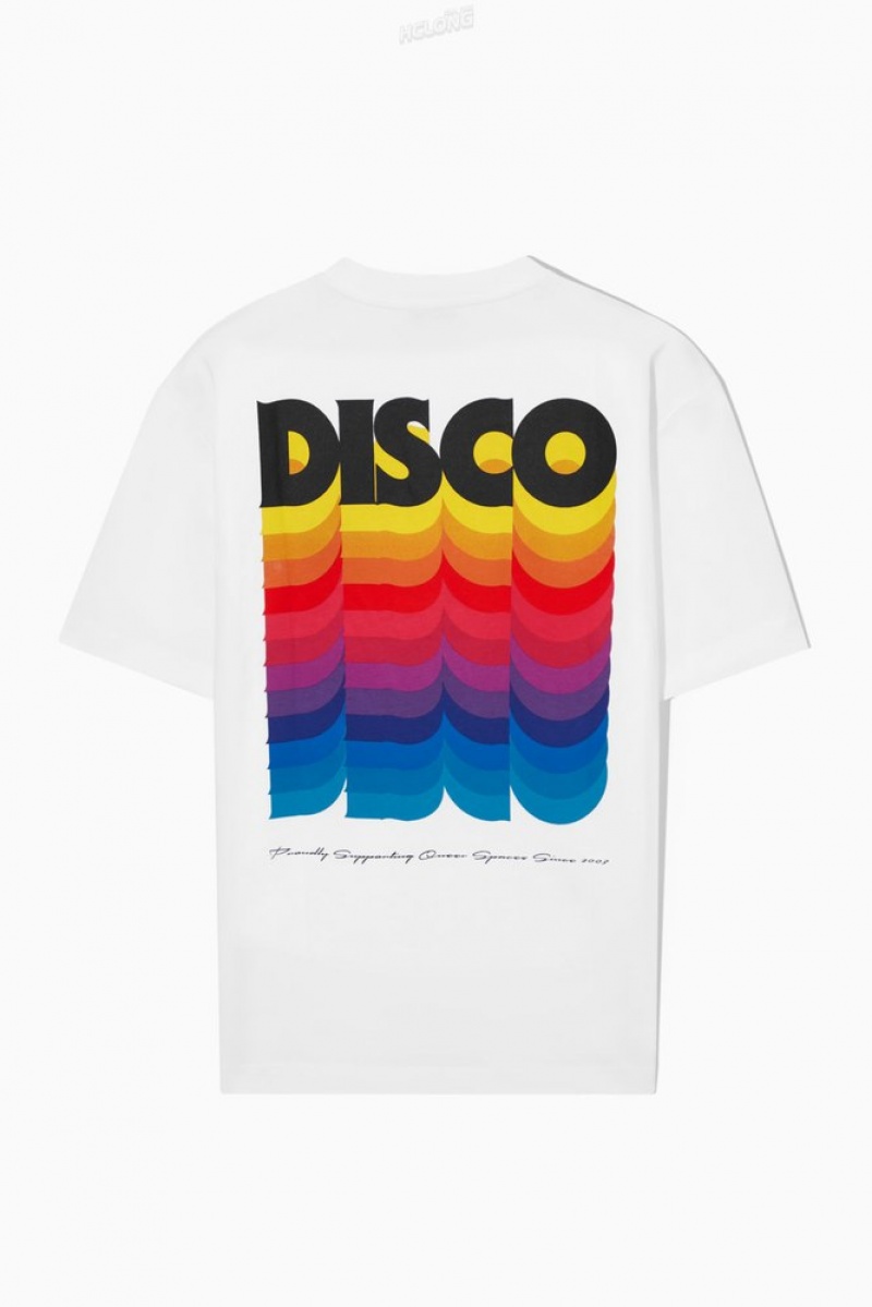 COS Pride 2023 T-Shirt Women's T-shirts White / Printed | AW21-L6KX