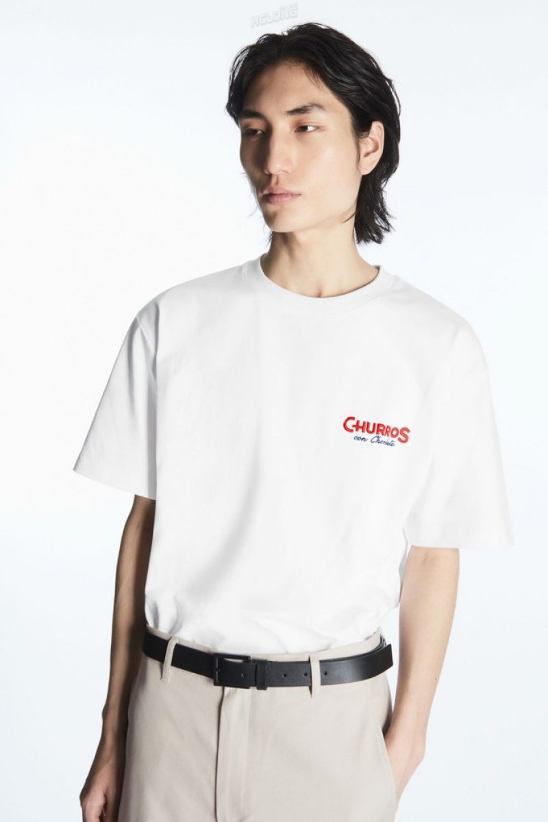 COS Pride 2023 T-Shirt Women's T-shirts White / Printed | GQ14-C6YS