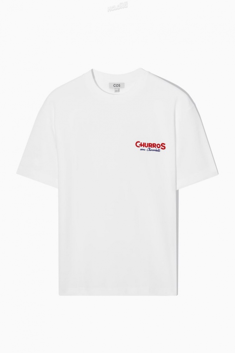 COS Pride 2023 T-Shirt Women's T-shirts White / Printed | GQ14-C6YS