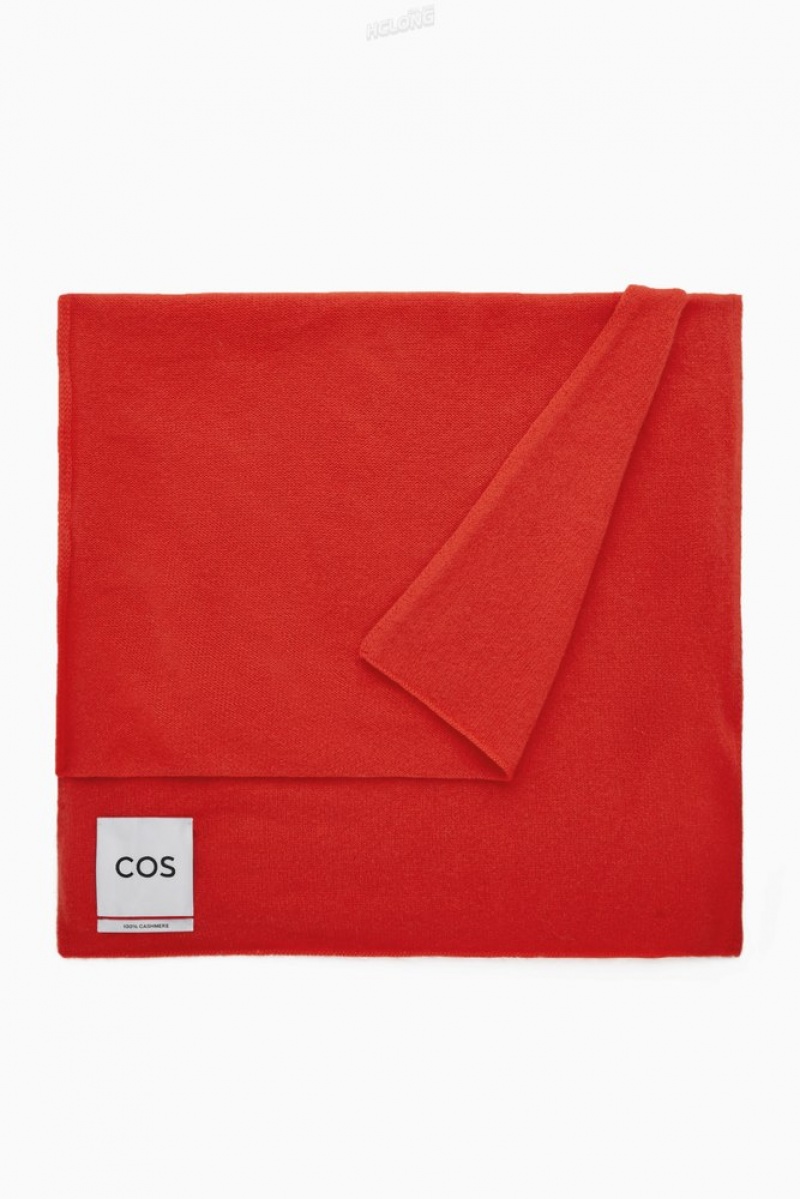 COS Pure Cashmere Scarf Women's Scarves Black | ZU94-Q4HR