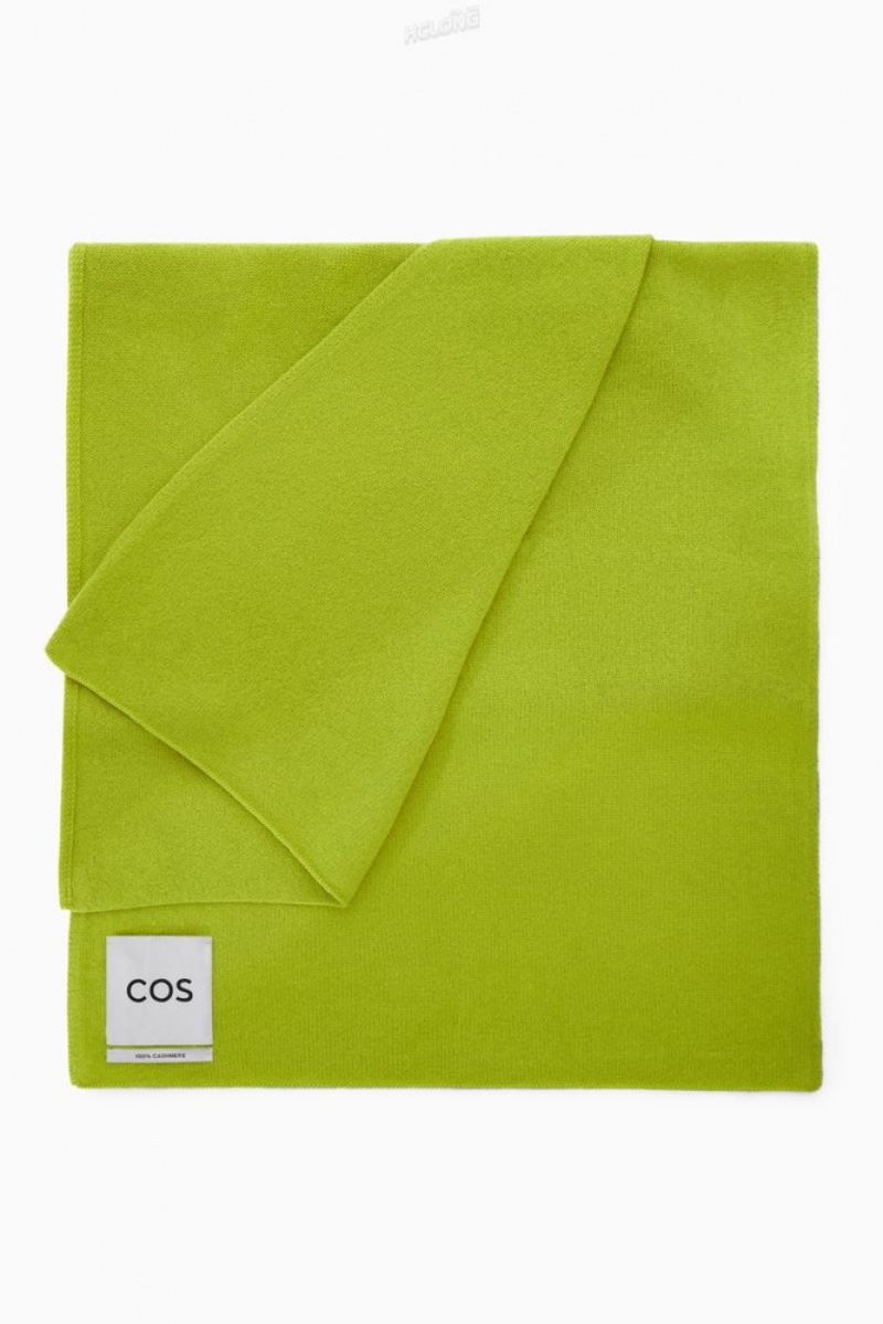 COS Pure Cashmere Scarf Women's Scarves Black | LD32-O9BE