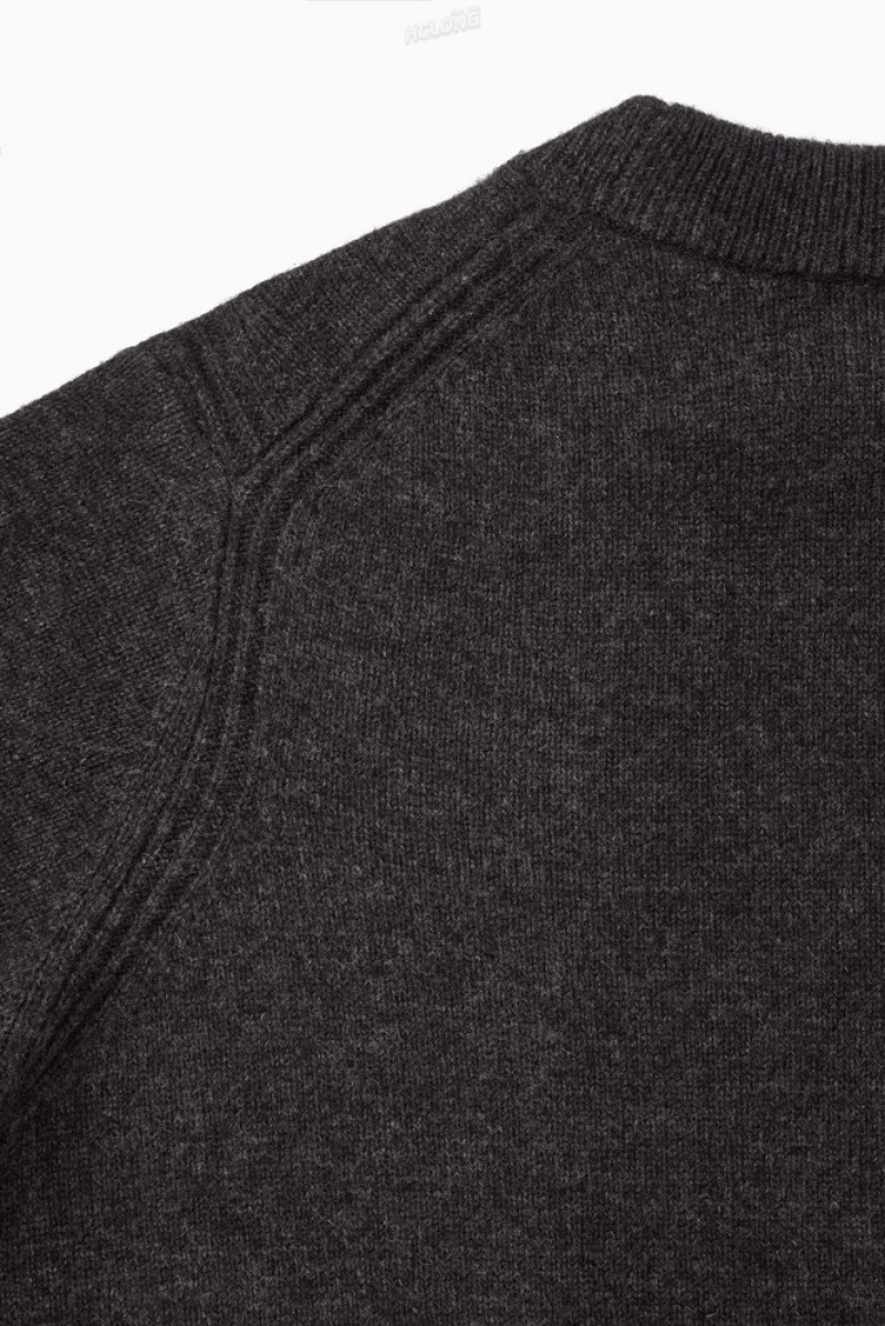 COS Pure Cashmere Sweater Women's Sweaters & Cardigans Black | QV18-X5PA