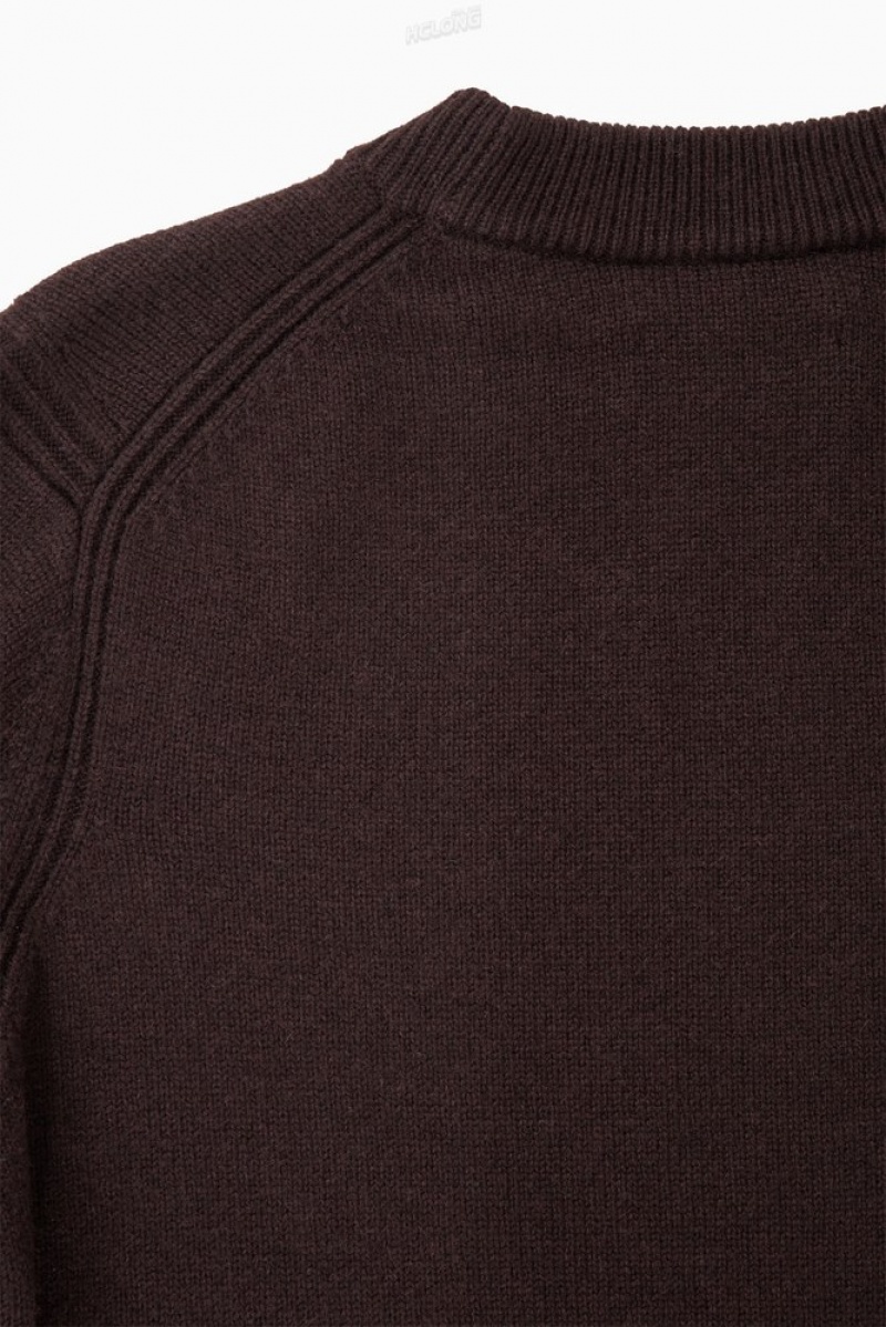 COS Pure Cashmere Sweater Women's Sweaters & Cardigans Black | KN15-E3OQ