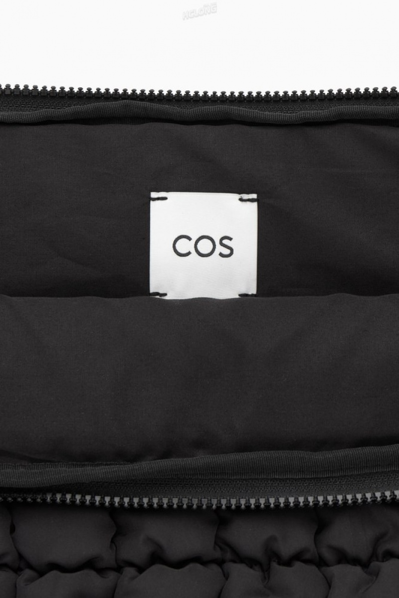 COS Quilted Laptop Case Women's Bags Black | HB07-G5ZR