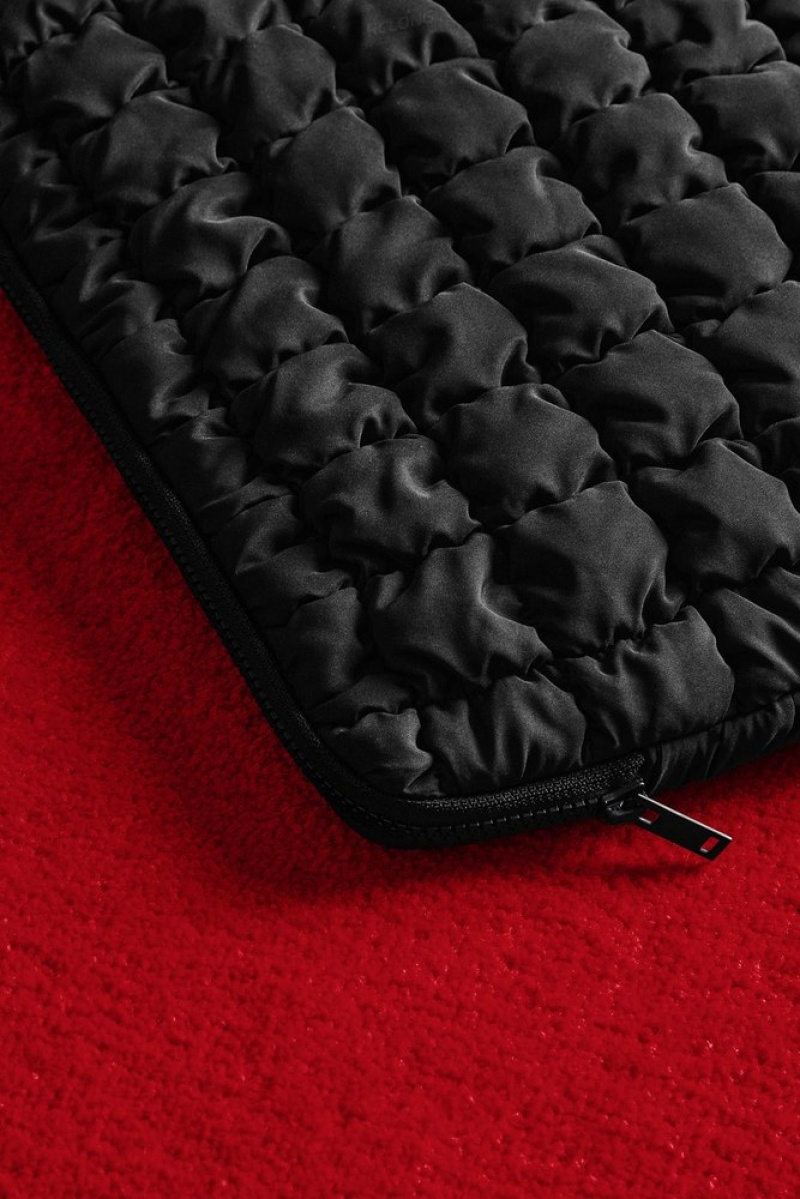 COS Quilted Laptop Case Women's Bags Black | HB07-G5ZR