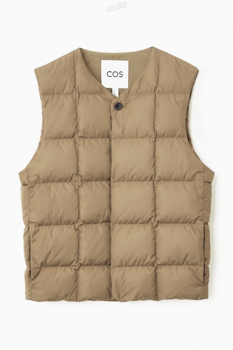 COS Quilted Padded Liner Vest Men's Coats & Jackets Black | GD50-T9VT