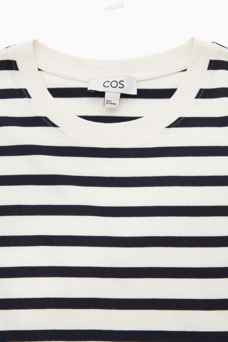 COS Regular Fit T-Shirt Women's T-shirts White | UX96-O6XT