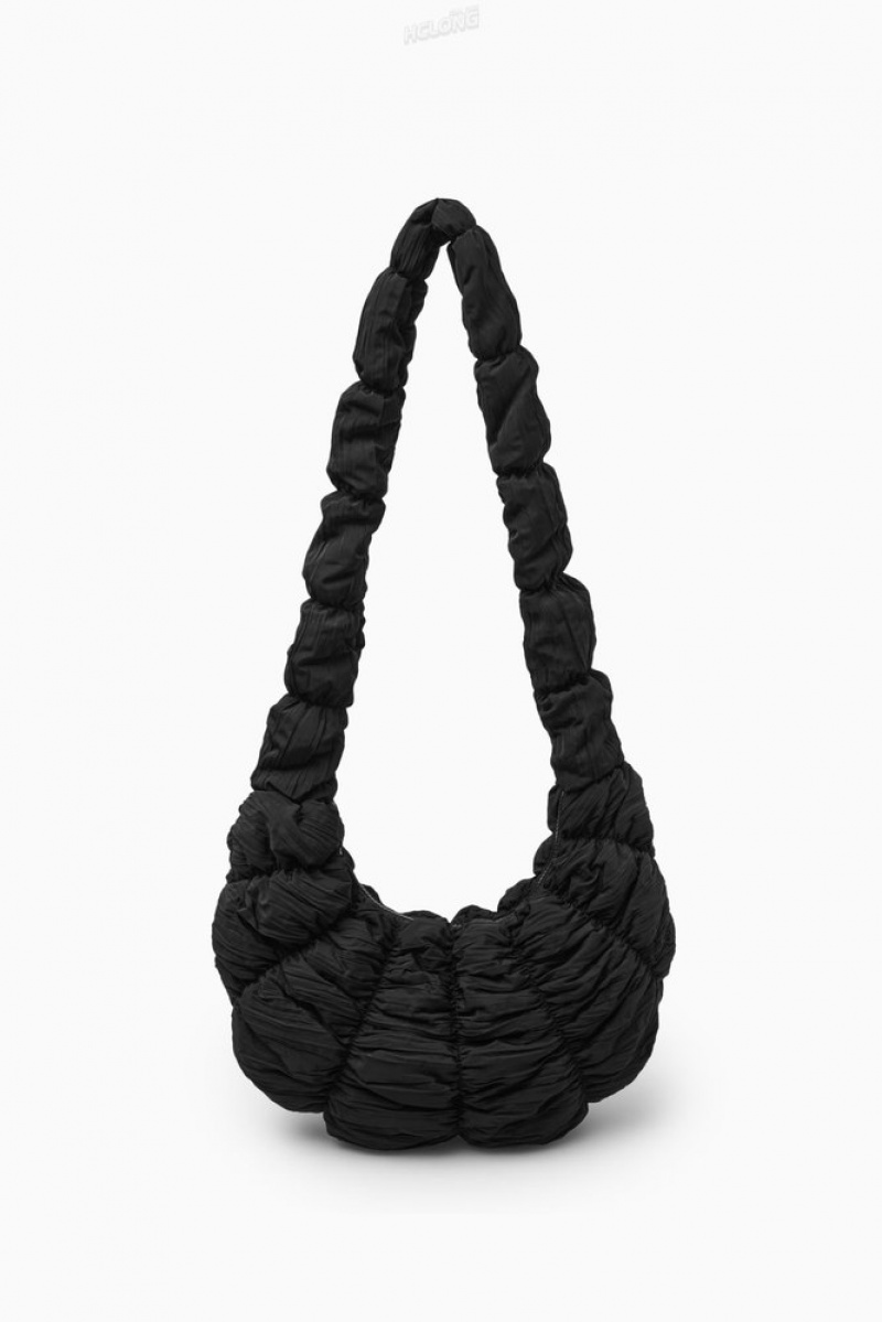 COS Ripple Crossbody Women's Bags Black | WJ18-W2ZX