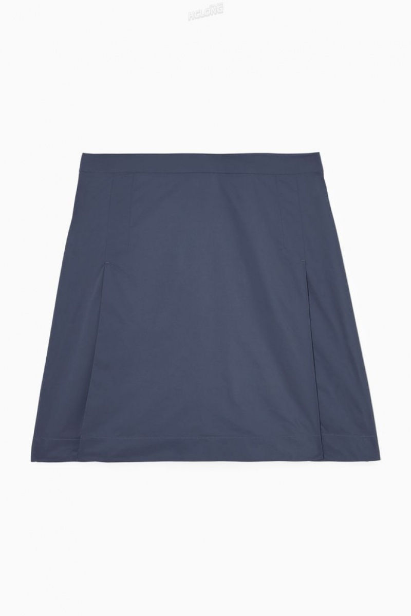 COS Shell-Panel A-Line Mini Skirt Women's Skirts Black | MO83-D7JV