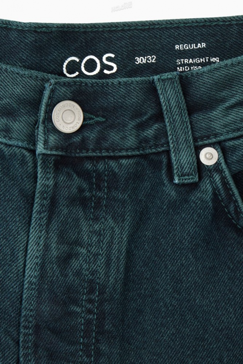 COS Signature Jeans - Straight Men's Jeans Light Blue | IV87-B8VB