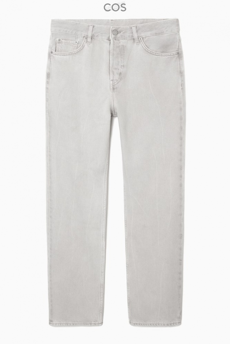 COS Signature Jeans - Straight Men's Trousers Light Blue | YO10-L3HC