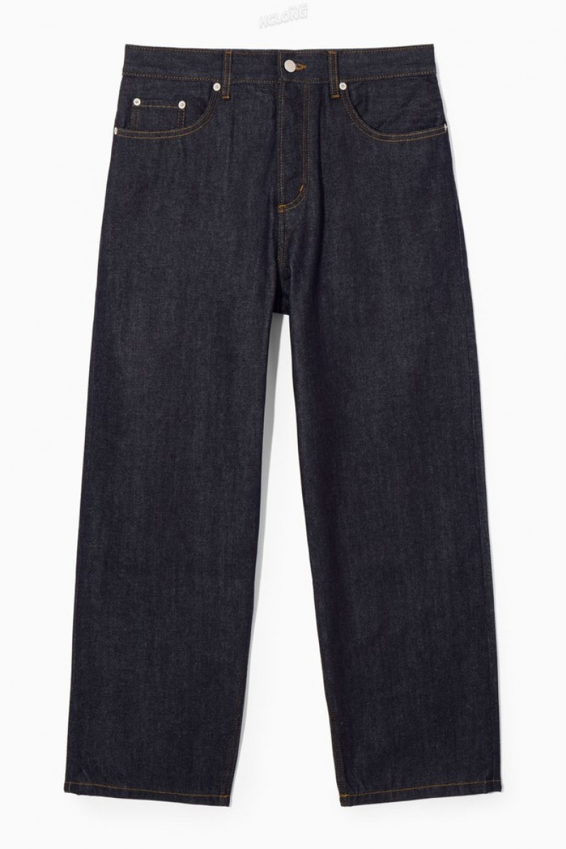 COS Signature Jeans - Straight Men's Trousers Light Blue | NJ94-J5LB