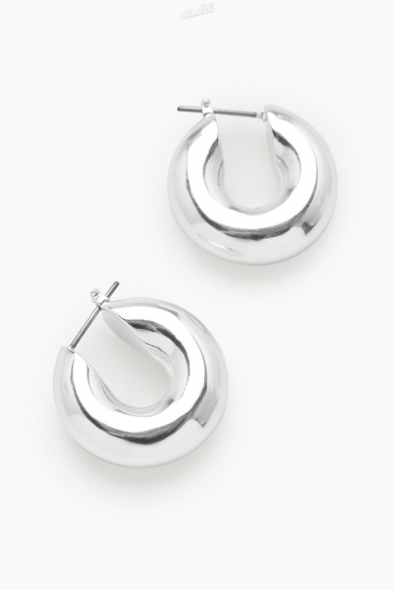 COS Small Chunky Hoop Earrings Women's Jewelry & Jewellery Gold | XG46-L1QX