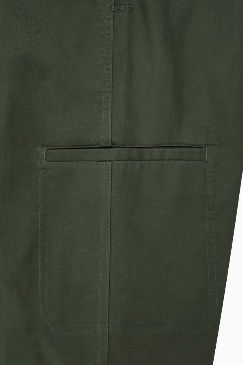 COS Straight-Leg Utility Trousers Men's Pants Stone | UA48-Y3FK