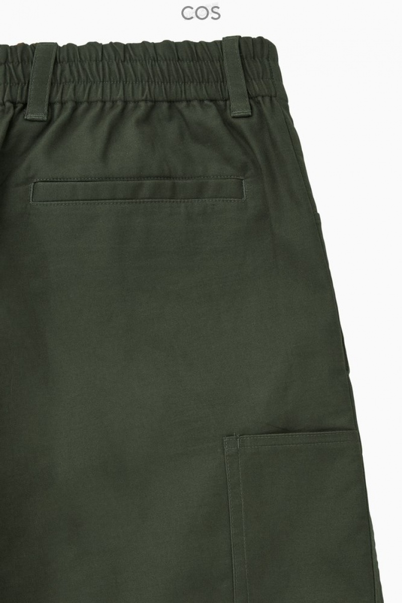 COS Straight-Leg Utility Trousers Men's Pants Stone | TK65-T1IS