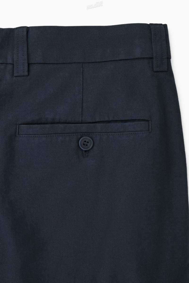 COS Tapered Utility Trousers Men's Trousers Stone | SY35-X3XI