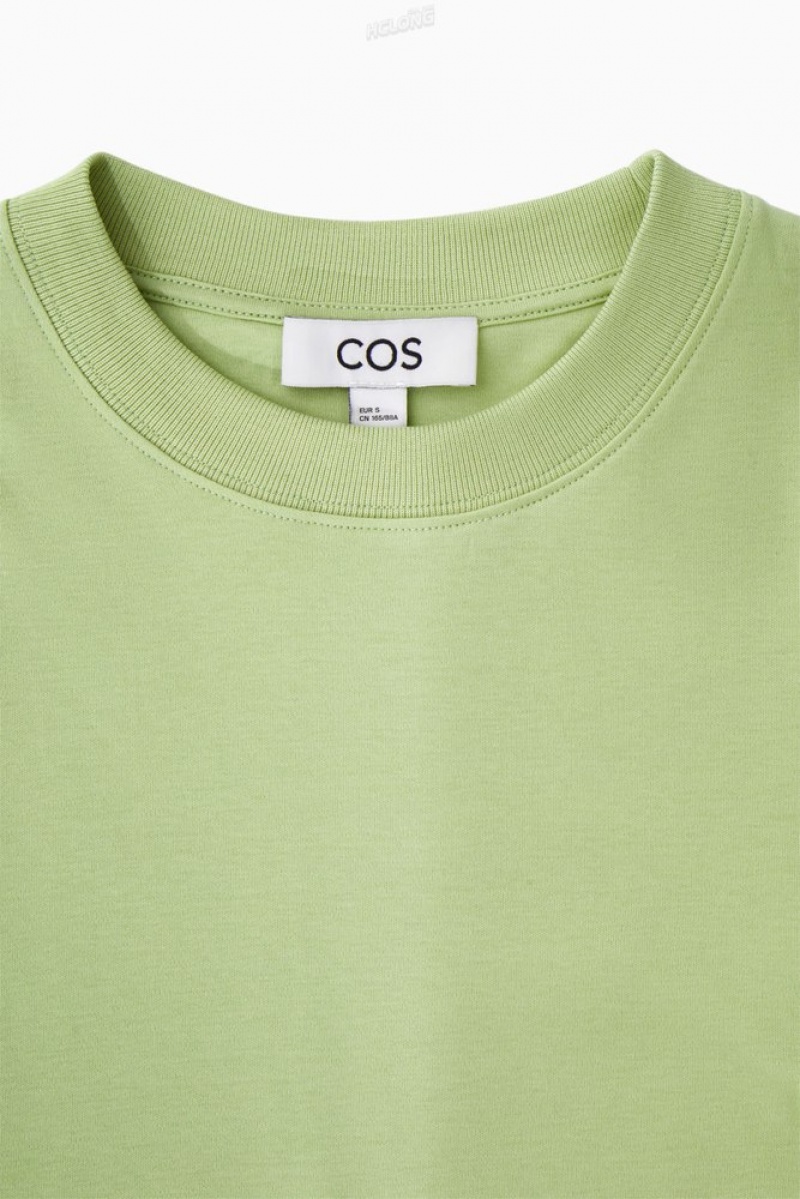 COS The Clean Cut T-Shirt Women's T-shirts White | NY13-Z6UH