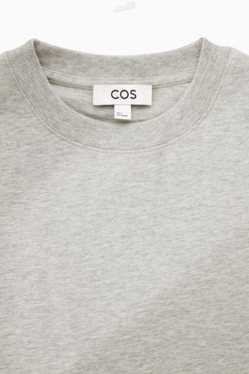 COS The Clean Cut T-Shirt Women's T-shirts White | UX00-W1LJ