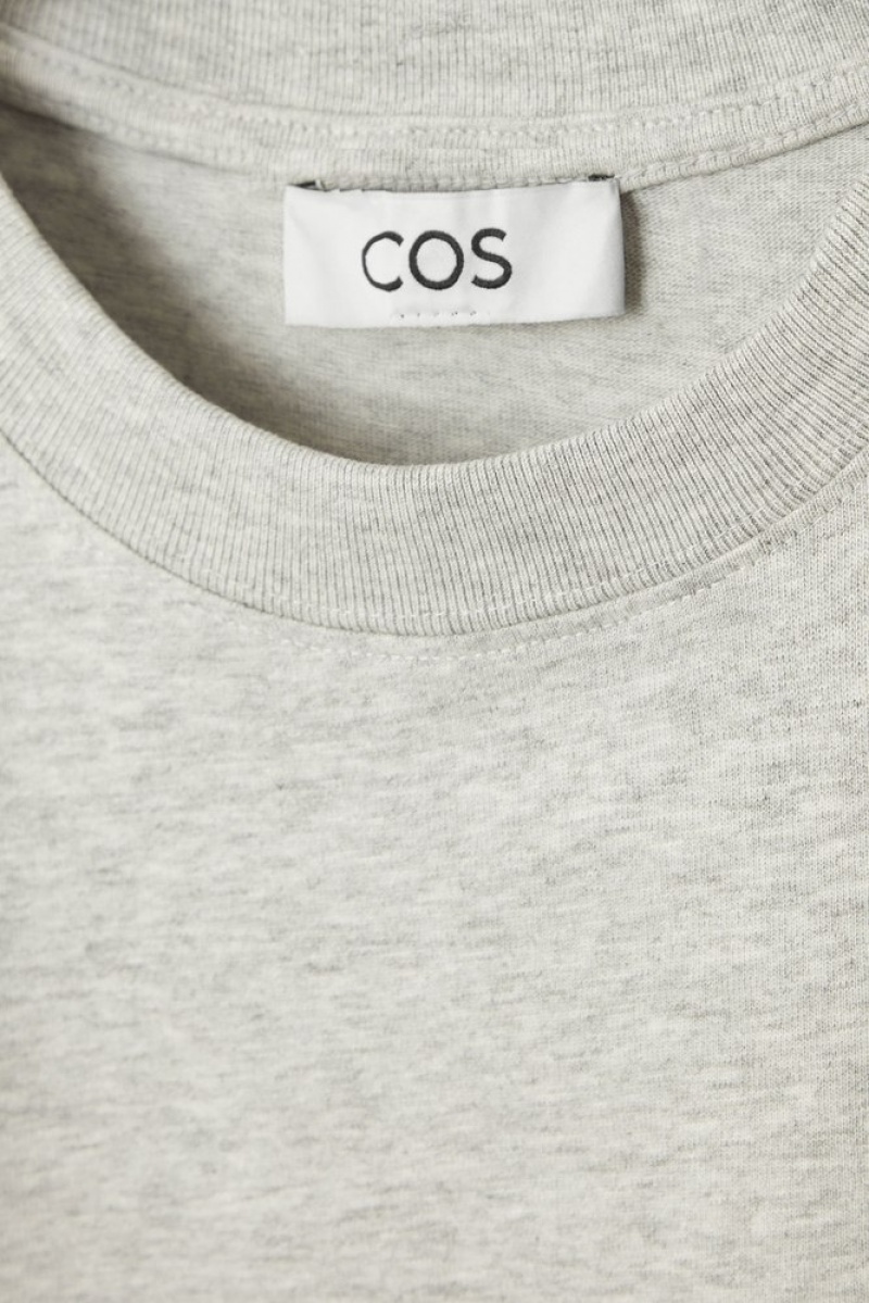 COS The Clean Cut T-Shirt Women's T-shirts White | UX00-W1LJ