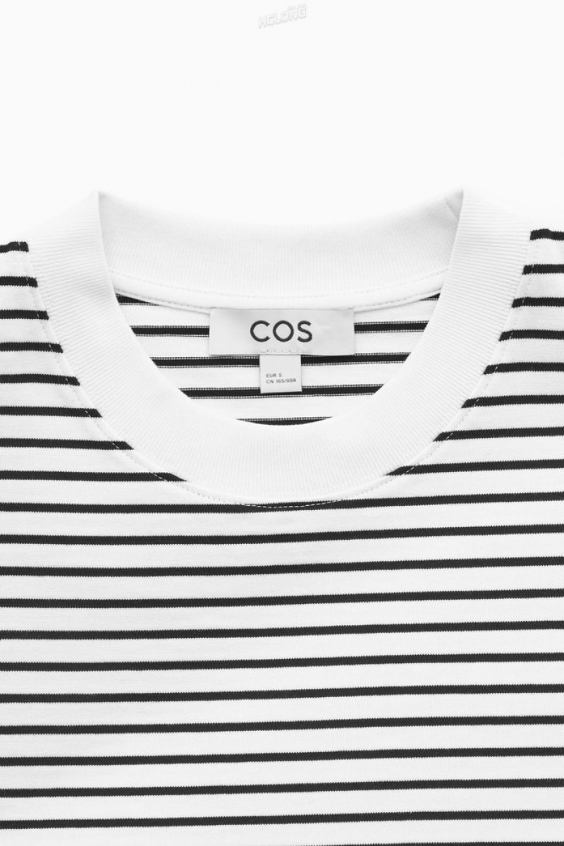 COS The Clean Cut T-Shirt Women's T-shirts White | NP92-T9CX