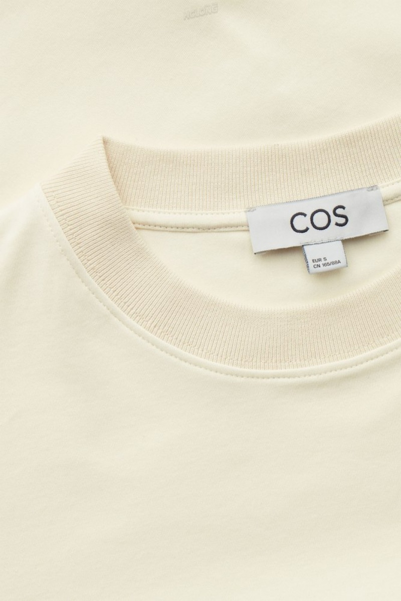 COS The Clean Cut T-Shirt Women's T-shirts White | SP66-O6ID