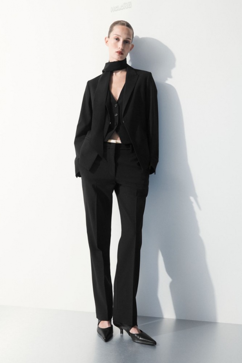 COS The Deconstructed Blazer Women's Blazers & Tailoring Black | WS37-P0FY