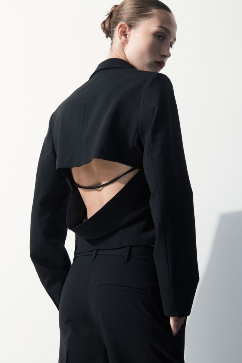 COS The Deconstructed Blazer Women's Blazers & Tailoring Black | WS37-P0FY