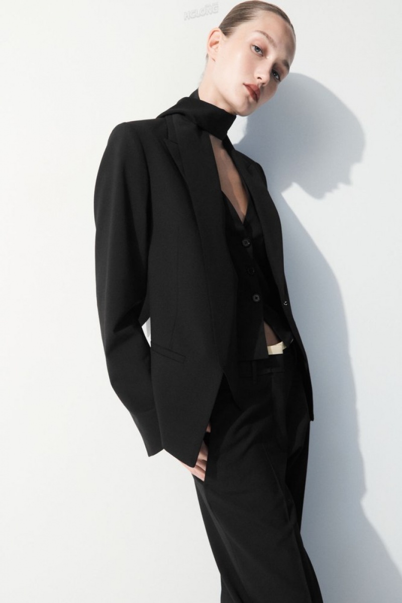 COS The Deconstructed Blazer Women's Blazers & Tailoring Black | WS37-P0FY