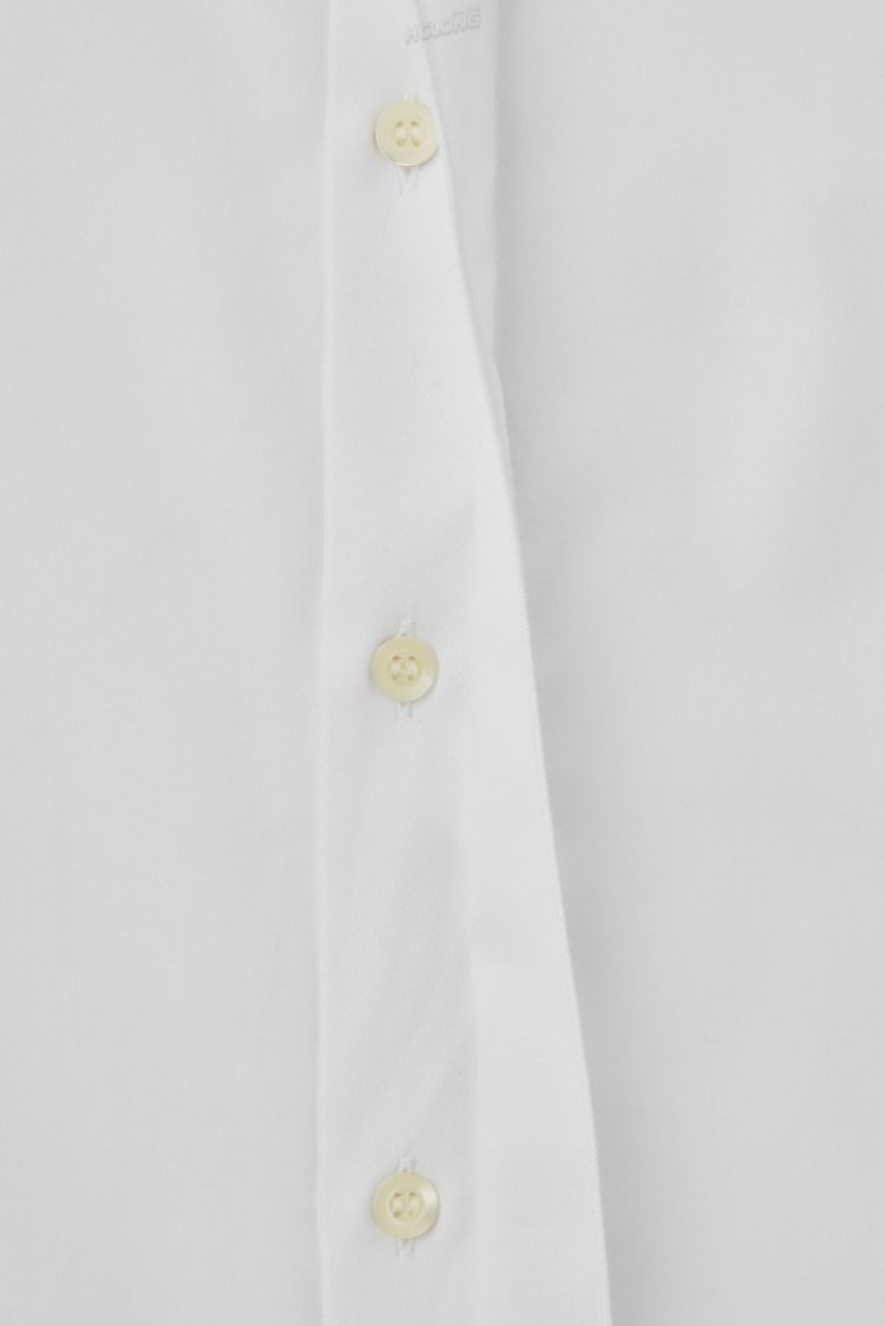 COS The Minimal Tailored Shirt Men's Shirts White | OK72-P8UZ